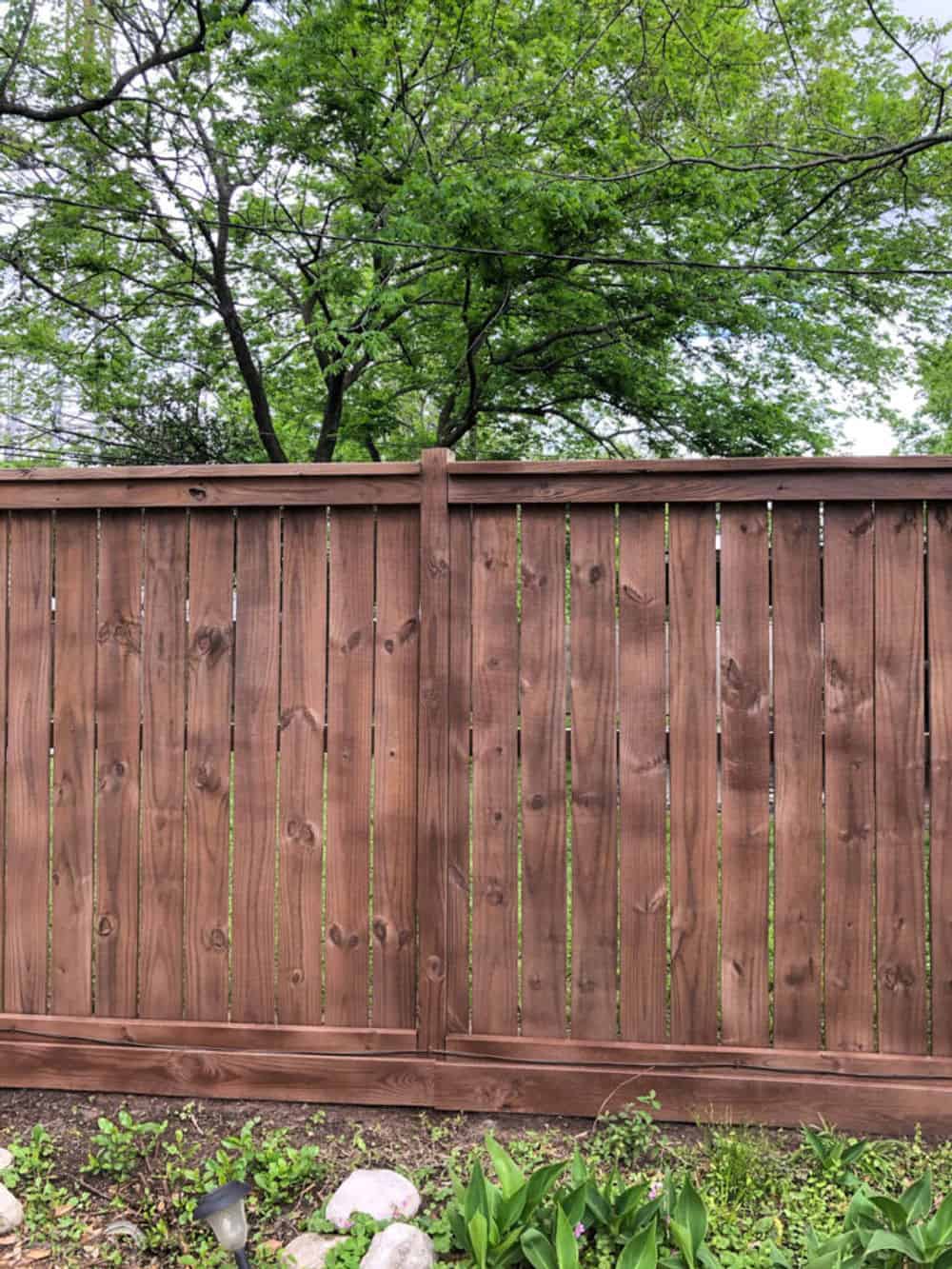 Fence Staining image